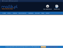 Tablet Screenshot of mailik.pl